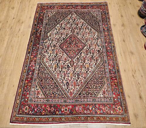 Vintage handgeknoopt perzisch tapijt sarough 204x134, Huis en Inrichting, Stoffering | Tapijten en Kleden, Gebruikt, 100 tot 150 cm