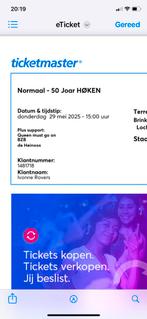 1 ticket 50 jaar Hoken Normaal, Eén persoon