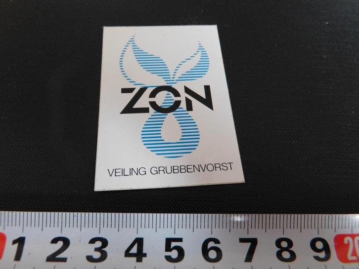 sticker logo ZON veiling grubbenvorst, Verzamelen, Stickers, Zo goed als nieuw, Ophalen