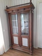 Antieke vitrinekast / kast / buffetkast / wandkast, Ophalen, 100 tot 150 cm, 150 tot 200 cm, 25 tot 50 cm