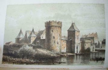 36 / Medemblik  het Kasteel   Litho 1854 beschikbaar voor biedingen