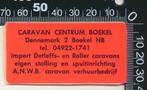 Sticker: Caravan Centrum Boekel (1), Ophalen of Verzenden, Zo goed als nieuw, Bedrijf of Vereniging
