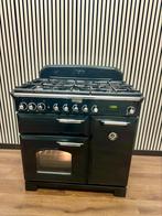 Luxe Falcon Classic de Luxe 5 pits + 3 ovens zwart 90 cm, Fornello Esperta, Ophalen of Verzenden, Zo goed als nieuw, Energieklasse A of zuiniger