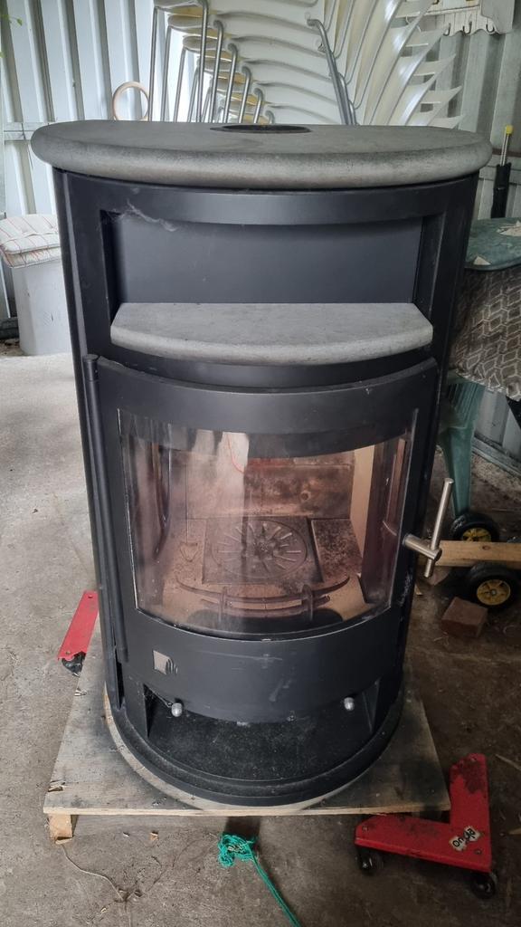 Houtkachel CV-kachel Drooff, Huis en Inrichting, Kachels, Zo goed als nieuw, Vrijstaand, Houtkachel, Hout, Ophalen