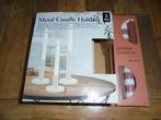 KAARSENSTANDAARD MET KAARSEN., Huis en Inrichting, Woonaccessoires | Kandelaars en Kaarsen, Wit, Nieuw, Ophalen of Verzenden, Metaal