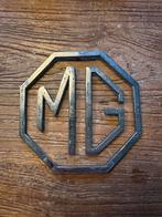 Antiek MG grill logo - metaal - 3 delig, MG, Gebruikt, Ophalen of Verzenden, MG