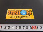 sticker UNION da's pas fietsen !, Verzamelen, Ophalen, Zo goed als nieuw, Bedrijf of Vereniging