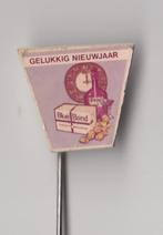 Blue Band Coq Rouge Gelukkig Nieuwjaar speldje, Verzamelen, Gebruikt, Niet vindbaar, Niet vindbaar, Speldje of Pin