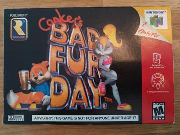 Conker's Bad Fur Day voor Nintendo 64 *COMPLEET* USA/NTSC beschikbaar voor biedingen