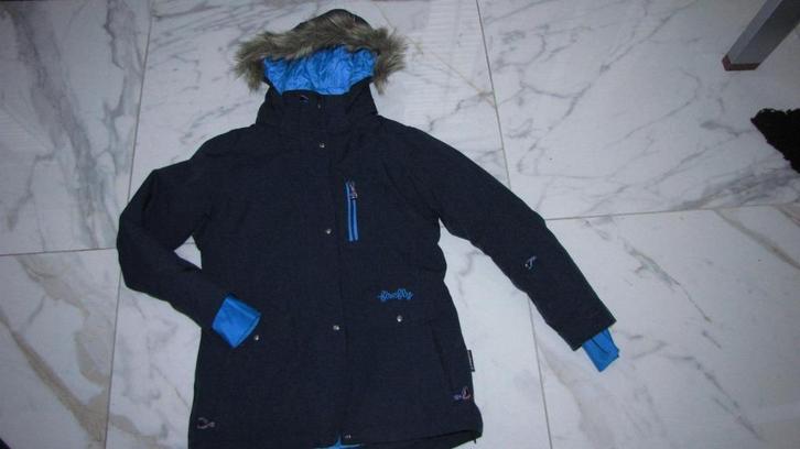140 FIREFLY winterjas skijack donkerblauw, Kinderen en Baby's, Kinderkleding | Maat 140, Zo goed als nieuw, Meisje, Jas, Ophalen of Verzenden
