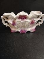 Antieke Porseleinen Bloempot met Bloemmotief, Antiek en Kunst, Antiek | Keramiek en Aardewerk, Ophalen of Verzenden