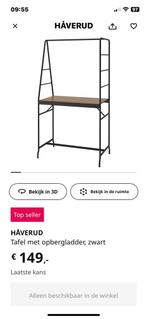 Haverud bartafel ikea met rek en evt 2 krukken, Ophalen, Zo goed als nieuw, Minder dan 150 cm, Minder dan 100 cm
