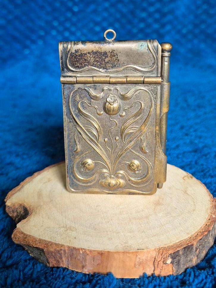 Antiek Art Nouveau (1880-1890) Notitieboekje/ balboekje, Antiek en Kunst, Antiek | Kantoor en Zakelijk, Ophalen of Verzenden