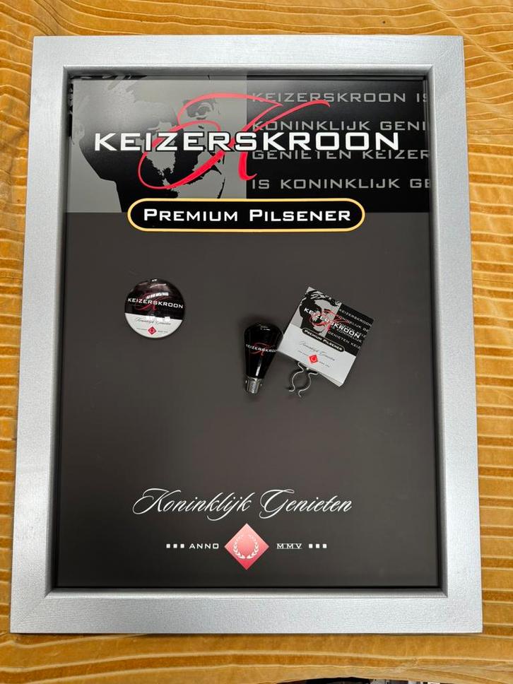 Mancave artikelen Keizerskroon bier, Verzamelen, Biermerken, Reclamebord, Plaat of Schild, Overige merken, Ophalen of Verzenden