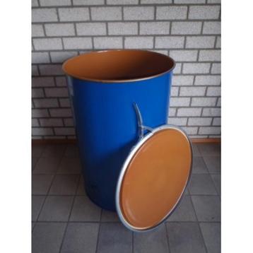 Dekselvat metaal 200 liter inc verzendkosten beschikbaar voor biedingen