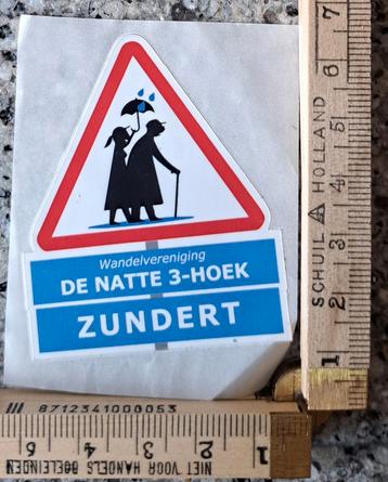 Sticker Wandelviereniging de natte driehoek Zundert  beschikbaar voor biedingen