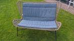 Buitenbank / Tuinbank 2-persoons Nieuwstaat, Tuin en Terras, Tuinbanken, Ophalen of Verzenden, Zo goed als nieuw, Wicker