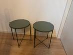 Ikea gladom bijzettafels met dienblad, Japandi, Minder dan 55 cm, Gebruikt, Metaal of Aluminium