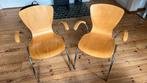 2 Deense Design Vlinderstoelen - Beukenhout, Ophalen, Gebruikt, Twee, Bruin