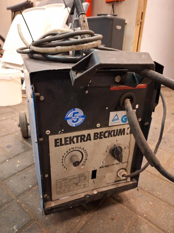 Elektra Beckum MIG/MAG 130/20T Lasapparaat (Defect), Doe-het-zelf en Verbouw, Gereedschap | Lasapparaten, Gebruikt, Co2, Minder dan 150 ampère