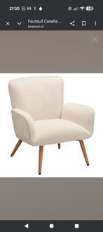 Witte teddy stoel - Nieuwe inrichting, Ophalen of Verzenden, Zo goed als nieuw, Stof, Modern