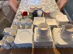 Compleet Servies - Vierkant Design, Ophalen, Zo goed als nieuw, Overige stijlen, Aardewerk