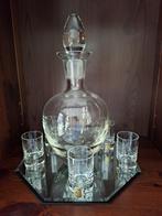 Zeer mooie kristall karaf met glaasjes, Antiek en Kunst, Antiek | Glas en Kristal, Ophalen