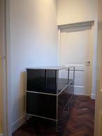 USM Haller Stijlvol zwart dressoir, Ophalen, Design, Zo goed als nieuw, Metaal