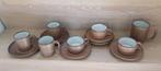 Vintage kop en schotels van Lucie Q Bakker, Quirina, Huis en Inrichting, Keuken | Servies, Gebruikt, Ophalen of Verzenden, Overige stijlen
