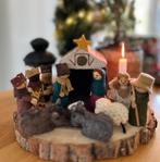 Prachtige vilten kerststal uit Nepal, bont, Diversen, Kerst, Ophalen of Verzenden, Nieuw