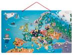 Magnetische kaart Europa (1 magneet mist), Ophalen, Gebruikt, Puzzelen