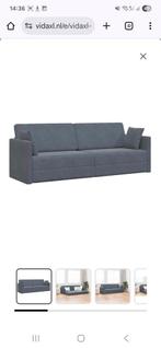 vidaXL Vloer Sofa Bed Donkergrijs 213 x 76 x 77 cm Fluweel, Huis en Inrichting, Ophalen, Nieuw, Eenpersoons, 200 cm
