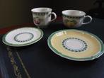 Villeroy & Boch French G koffie of theekop + schotel €17 p/s, Huis en Inrichting, Keuken | Servies, Kop(pen) en/of Schotel(s)