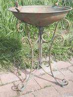 Groot Vogelbad op Smeedijzeren Onderstel Voederschaal Nieuw, Ophalen of Verzenden, Nieuw