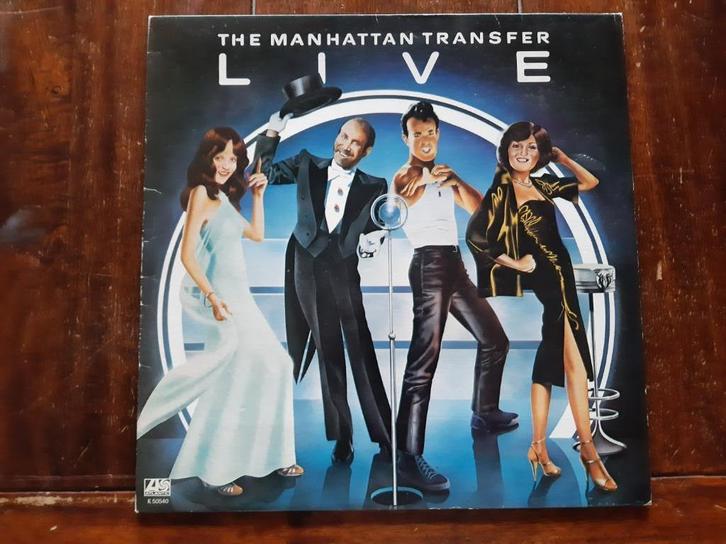 LP Manhattan Transfer / Live (1978), Cd's en Dvd's, Vinyl | Pop, Gebruikt, 1960 tot 1980, 12 inch, Ophalen of Verzenden