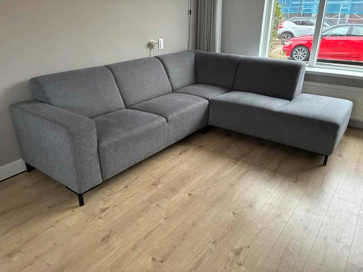 Pronto alpa hoekbank 2.5 zits grijs koudschuim pocketveren, Huis en Inrichting, Banken | Complete zithoeken, Zo goed als nieuw
