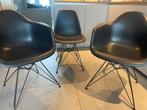 3 originele Vitra stoelen, design Charles & Ray Eames, Huis en Inrichting, Stoelen, Ophalen, Gebruikt, Zwart