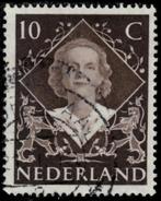 Jaar 1948 NVPH 506 Inhuldigingszegel Koningin Juliana 10 cen, Postzegels en Munten, Postzegels | Nederland, Ophalen of Verzenden