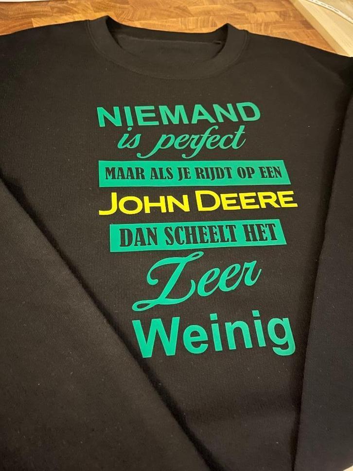 John Deere t-shirt, trui of hoodie, Kleding | Heren, T-shirts, Nieuw, Maat 56/58 (XL), Zwart, Ophalen of Verzenden