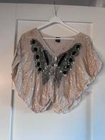Vintage vlinder truitje met pailletten - Carnaval!, Kleding | Dames, Carnavalskleding en Feestkleding, Carnaval, Ophalen of Verzenden