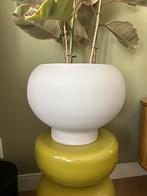Karwei ronde terracotta bloempot beige, Tuin en Terras, Bloempotten, Rond, Binnen, Zo goed als nieuw, Minder dan 40 cm