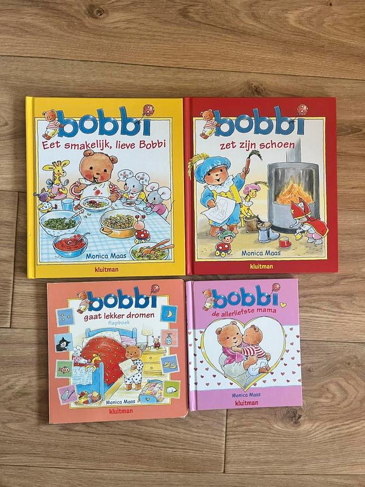 Bobbi Boeken - 4 stuk, Boeken, Kinderboeken | Baby's en Peuters, Gelezen, 1 tot 2 jaar, Uitklap-, Voel- of Ontdekboek, Ophalen of Verzenden