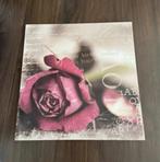 Roos Print - Liefde, Verzenden, Zo goed als nieuw, Print, Minder dan 50 cm