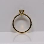 Verloving ring, Natuurlijke diamanten, Certificaat, 17.3 mm, Verzenden, Geen, Geel, Nieuw