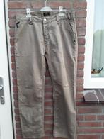 Luxe heren broek van Raser, maat 33 (L) olijfgroen met beige, Verzenden, Zo goed als nieuw, Maat 52/54 (L), Beige