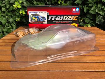 Tamiya Subaru Impreza Mexico body met stickers en velgen beschikbaar voor biedingen