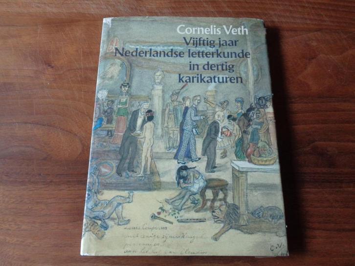 Vijftig jaar Nederlandse letterkunde in dertig karikaturen, Boeken, Literatuur, Zo goed als nieuw, Nederland, Ophalen of Verzenden