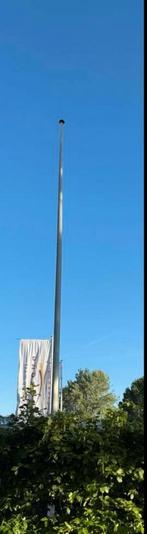Vlaggenmast met blok 10 meter hoog, Ophalen, Zo goed als nieuw