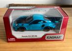 NIEUW! Kinsmart Diecast Porsche 911 GT2 RS – Blauw – 1:36, Ophalen of Verzenden, Nieuw, Auto