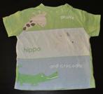 Groene shirt t-shirt shirtje Baby Club C&A giraffe hippo 80, C&A, Nieuw, Ophalen of Verzenden, Jongetje
